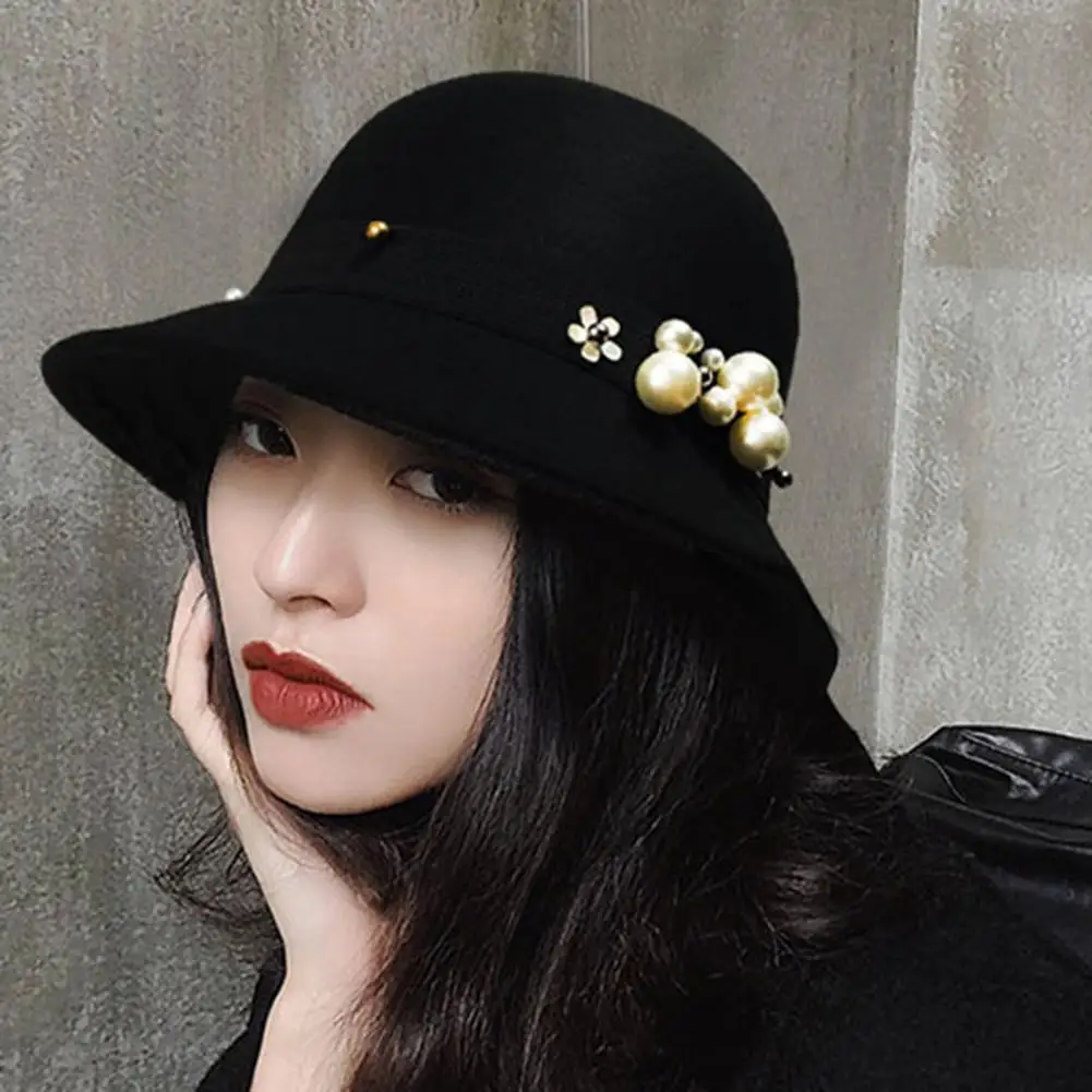 

Women Hat Down Brim Top Hat Vintage Women Cloche Hat Winter Hat Women Hat Down Brim Top Hat Vintage Women Cloche Hat