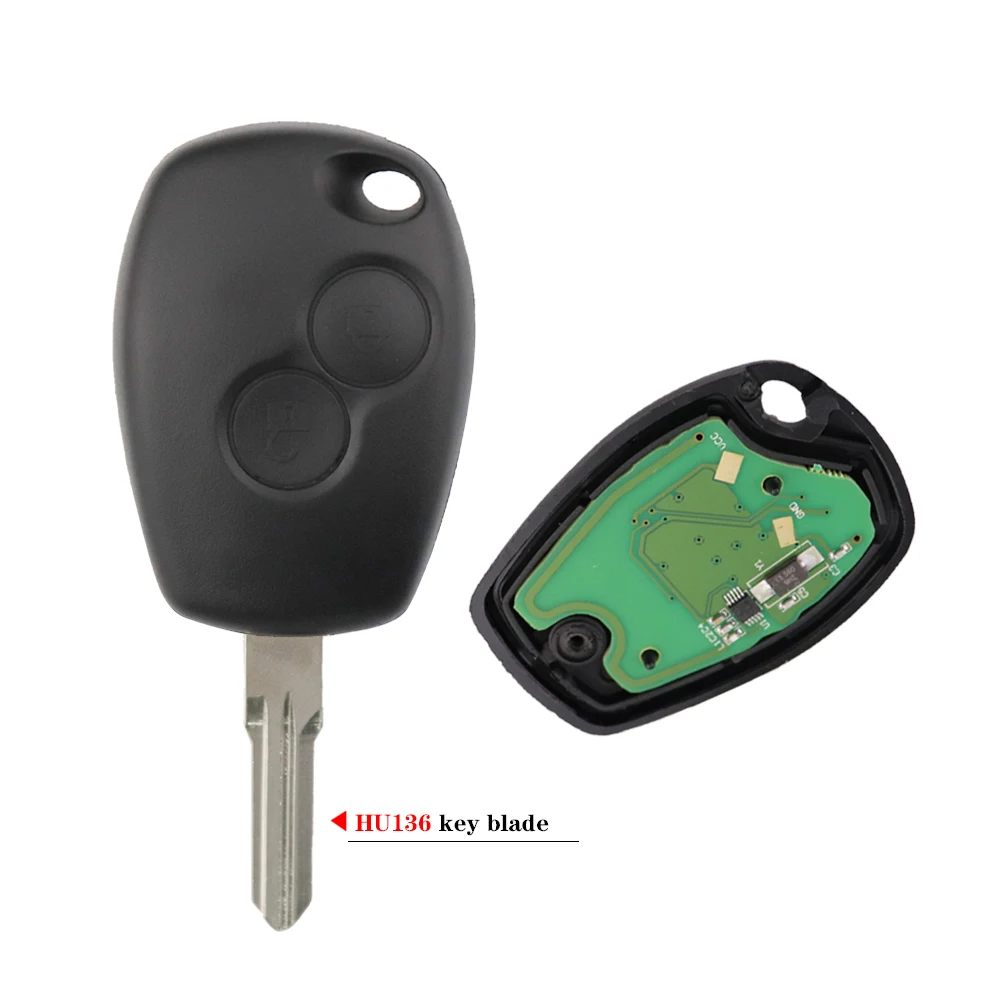 Дистанционный ключ от автомобиля для Renault Trafic Duster Master Modus Clio 3 Twingo Movano Dacia Logan Sandero Kangoo 433 МГц ID46 PCF7946/47
