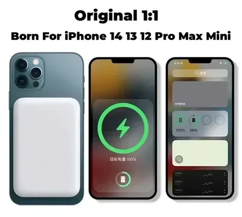 Внешний аккумулятор VIVO 500000 мАч с магнитным креплением, беспроводная зарядка 25 Вт, прочный портативный быстрый зарядник большой емкости для Magsafe, для iPhone и Samsung