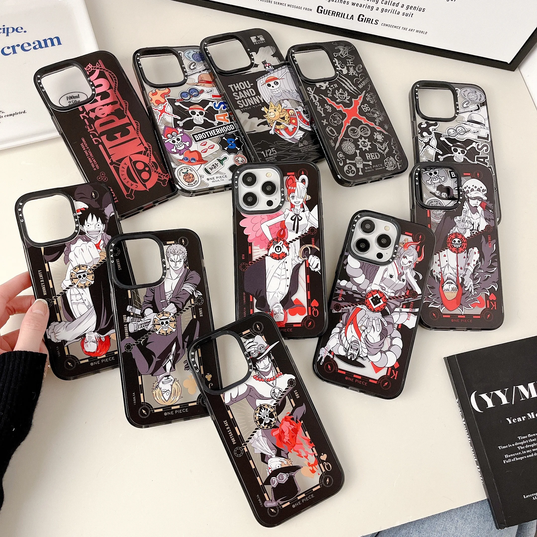 

Anime Cartoon One Pieces Luffies Luxury Silica gel Phone Cases For iPhone 14 13 12 11 Pro Max XS MAX Couple Anti-drop Soft Cover