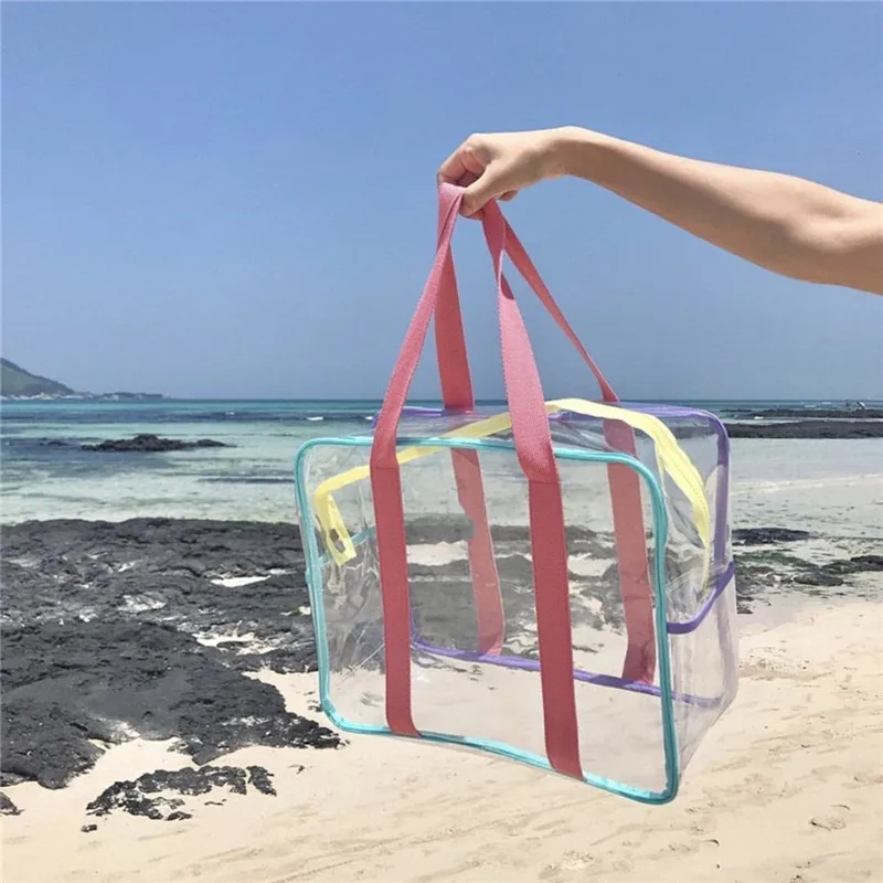 2022 New Large Tote Bag Female Sandy Beach Shoulder Bag Women Handbag Large Capacity PVC Shoping Tote
