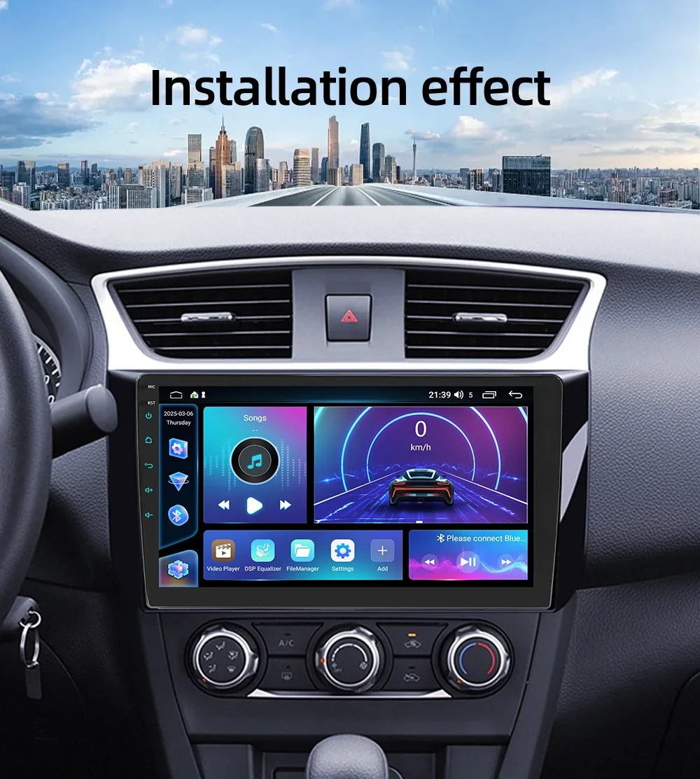 Автомагнитола BQCC 7910 дюймов на Android 13, 2DIN, с IPS-экраном, CarPlay, GPS-навигацией, FMRDS, 4G, DSP, поддержкой камеры заднего вида, стерео и Wi-Fi (art.: 3920d8c280958) - 3920d8c280958