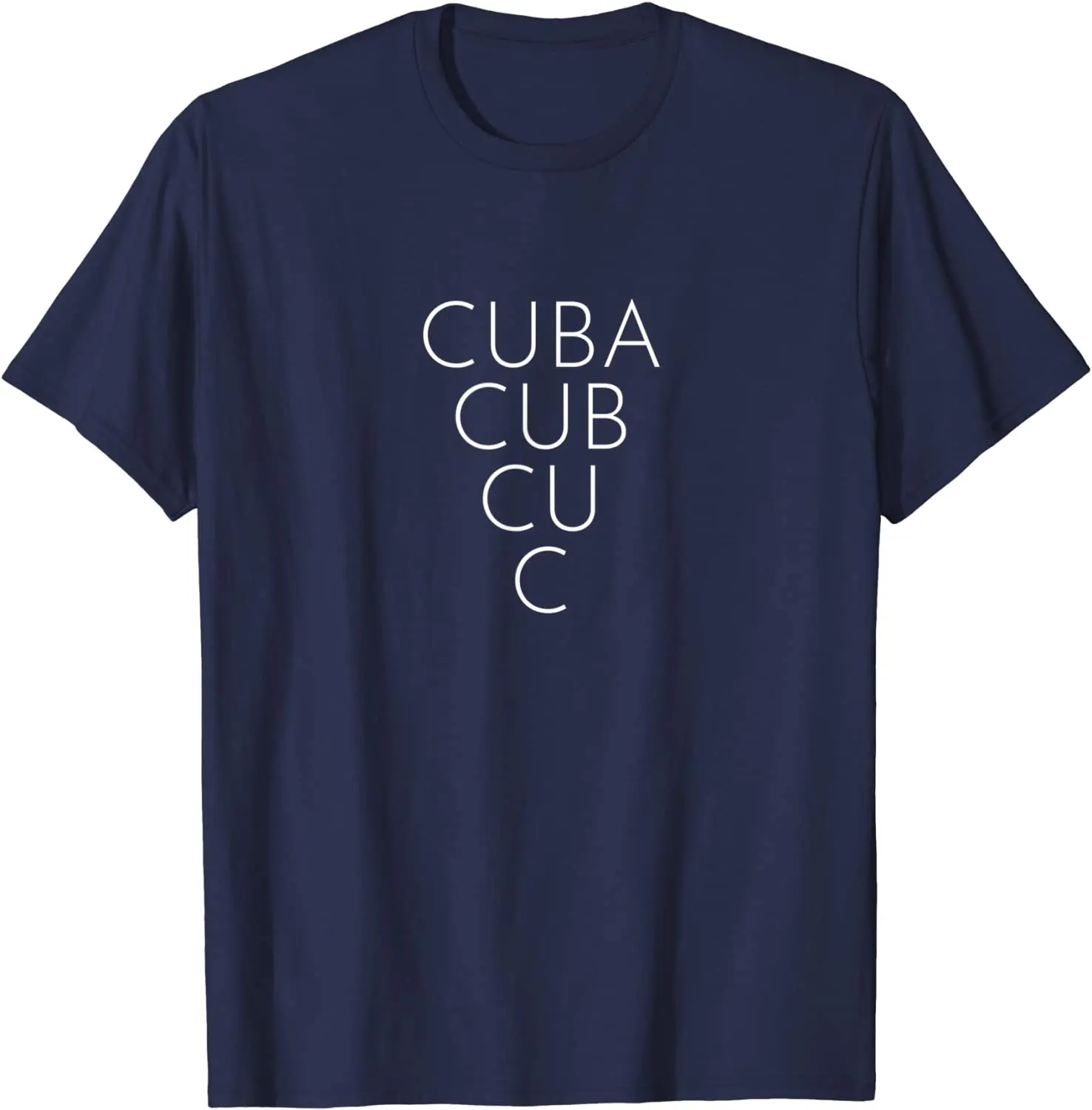 

Cuba Inverted Triangle Word Art - Unique Cuban Souvenir T-Shirt