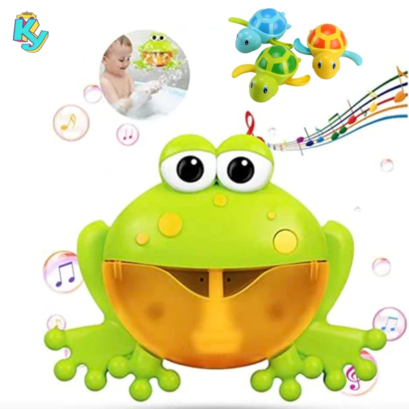

Автоматическая игрушка для ванны в форме лягушки с 3 шт. черепашек, Детские Игрушки для ванны, музыкальная машина для детской ванны, летние игрушки для купания в воде