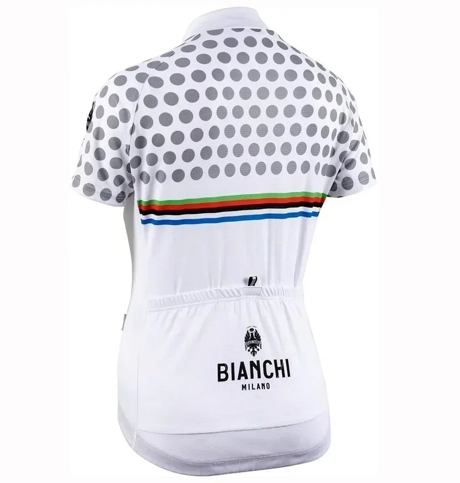 Профессиональные новые белые женские велосипедные майки комплект одежды для