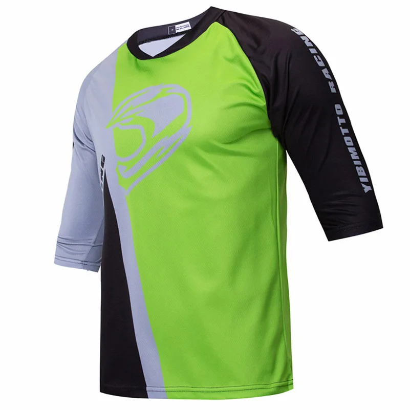 

BMX MTB enduro jerseys downhill 3/4 sleeve Motocross moto racing shirt mountain bike DH long sleeve cycling jerseys quick dry