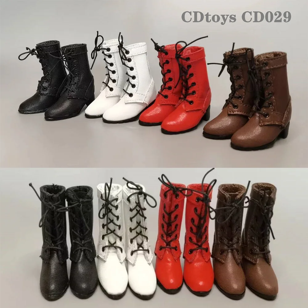 

cdtoys cd029 1/6 Female High Heel Leather Boots Solid Shoes Fit 12'' Soldier Detachable Action Figure Body