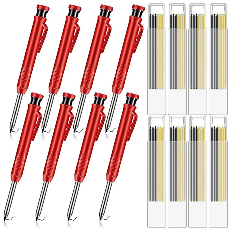 

Solid Carpenter Pencil With Refill Leads Construction With Sharpener For Wood Flooring Marker Carpenters Drawing Scriber