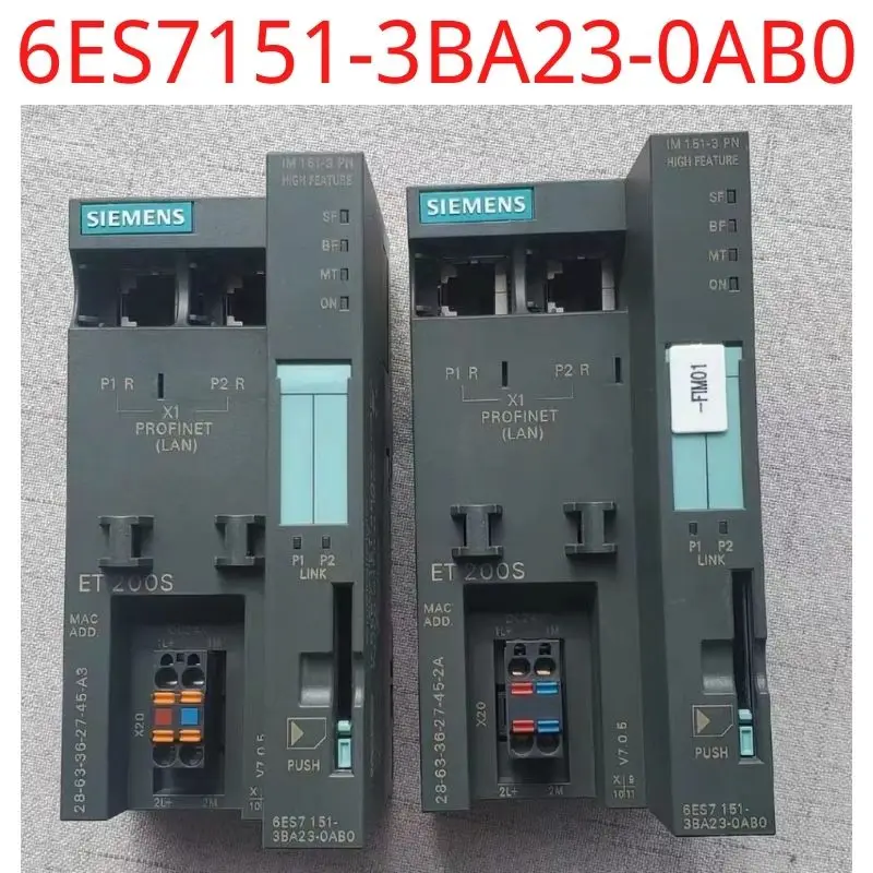 

used Siemens test ok real 6ES7151-3BA23-0AB0 SIMATIC DP, Interface module IM 151-3 PN HF for ET 200S Transmission rate 100 Mbit/