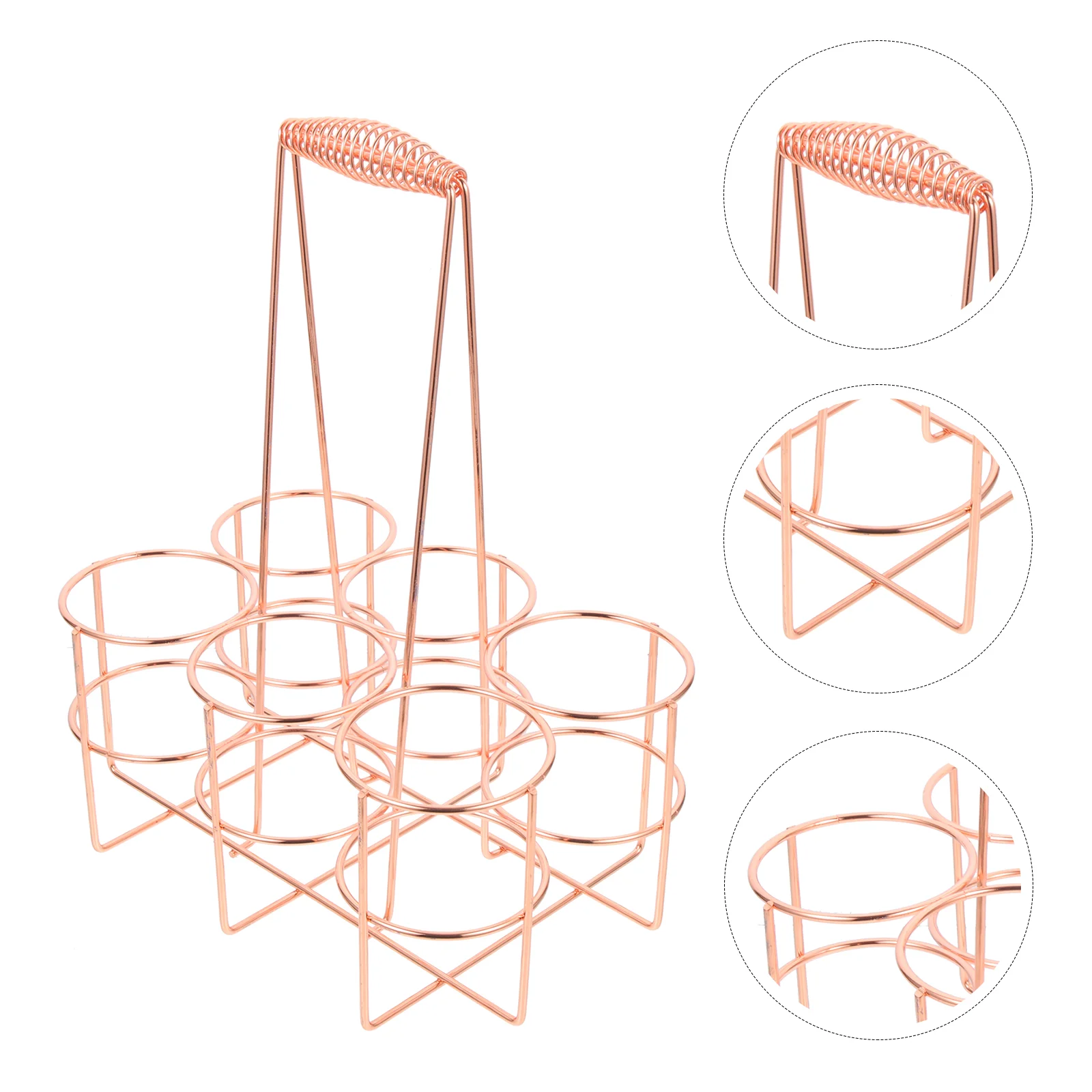 

Safe Easy Iron Pack Beverage Bottle Storage Rack Beer Bottle Basket Beer Rack Carrier for Bar Bottle Beer Holding