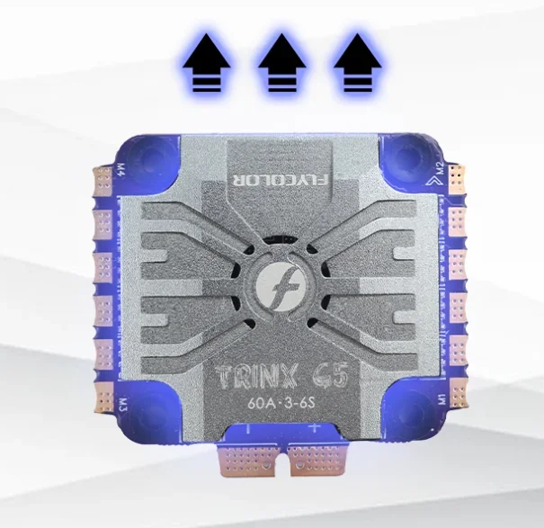 Фото Лидер продаж Flycolor Trinx G5 45A 60A 4in1 3-6S ARM 32-битный Cortex STM32G071 Высокопроизводительный микроконтроллер Freestyle FPV Racing ECS №3