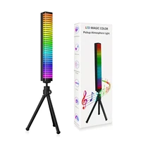 3d app sound control light rgb pickup voice activated rhythm lights music color ambient led lamp atmospher night light chargable