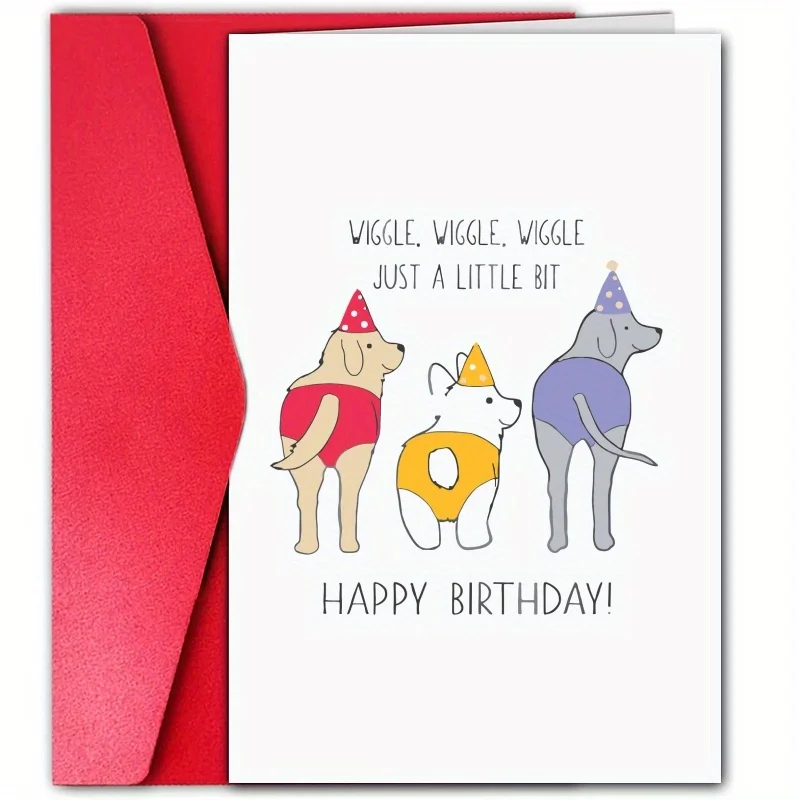 Креативная Милая Поздравительная Открытка На День Рождения Забавный Дизайн Для