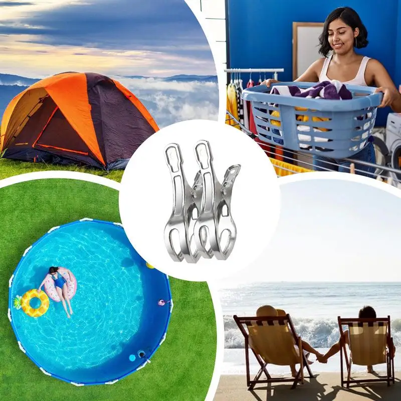 nie obejmuje klipsów do przykrycia namiotu Zaciski basenowe Wiatroodporne klipsy 30-częściowe zaciski plandekowe Zapięcia osłony markizy Osłona