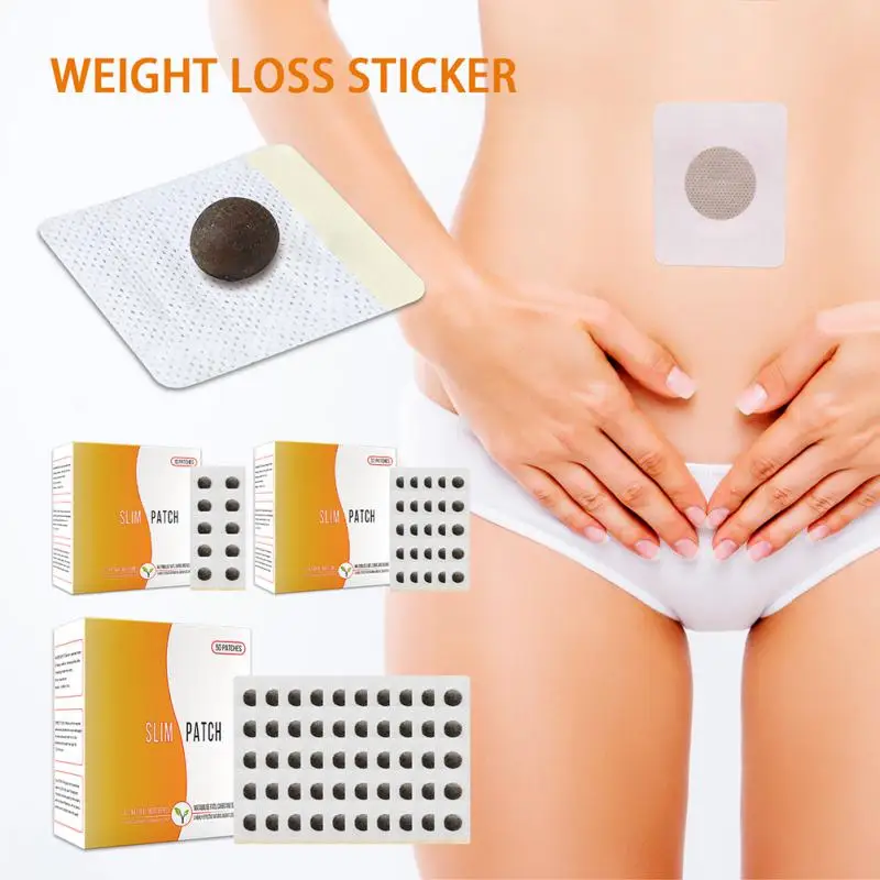 

100 шт., патчи для пупка, для похудения