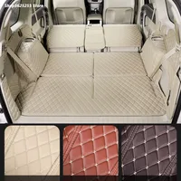 Car Trunk Mat for Toyota Prado 150 2010-2021 Accessories Leather Durable Cargo Boot Liner Tray Case Carpet All Inclusive Cover