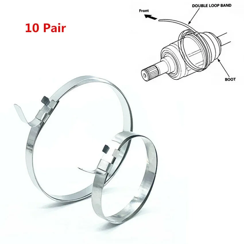 

20 шт., универсальные обжимные зажимы для ботинок, 10 коротких полос