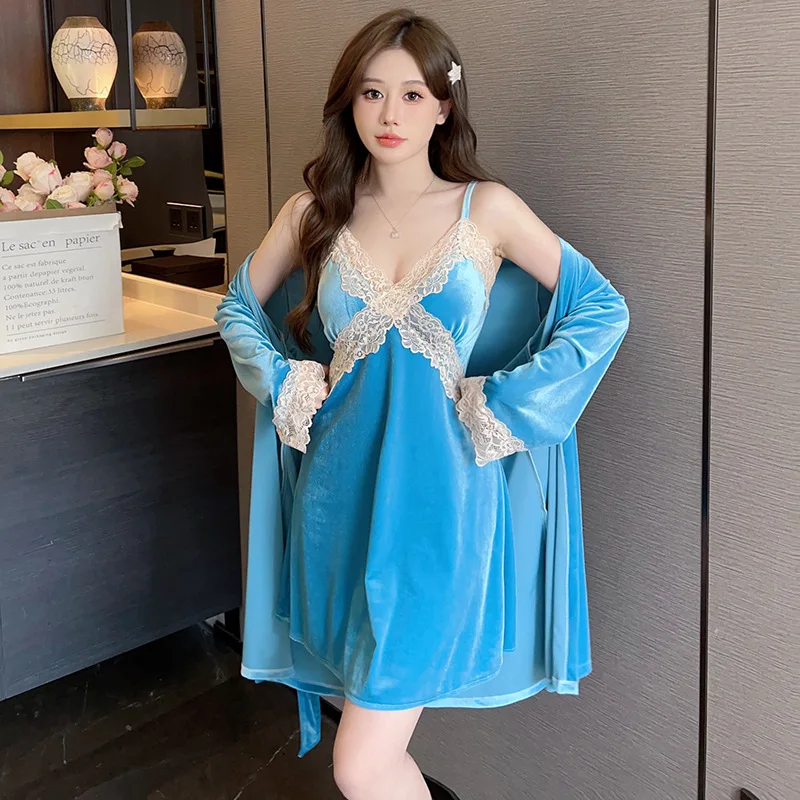 3 шт. сексуальный камзол розовый кружевной женский атласный зимний халат