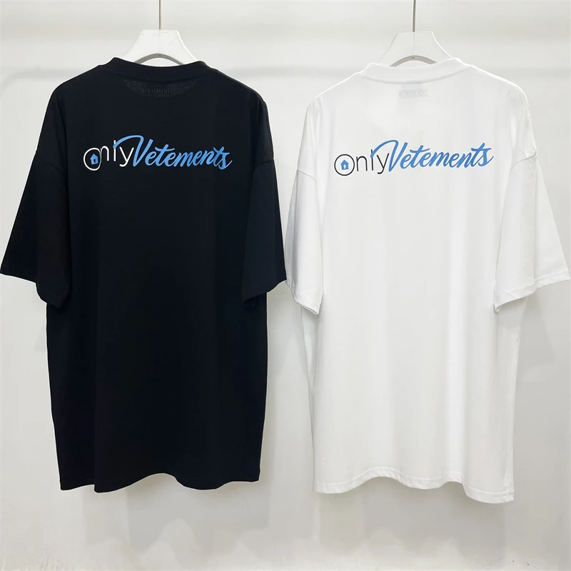 

Vetements Only T-Shirt Men Women 1:1 Best Quality Letter Printed Logo Top Tees VTM Short Sleeve T Shirt y2k