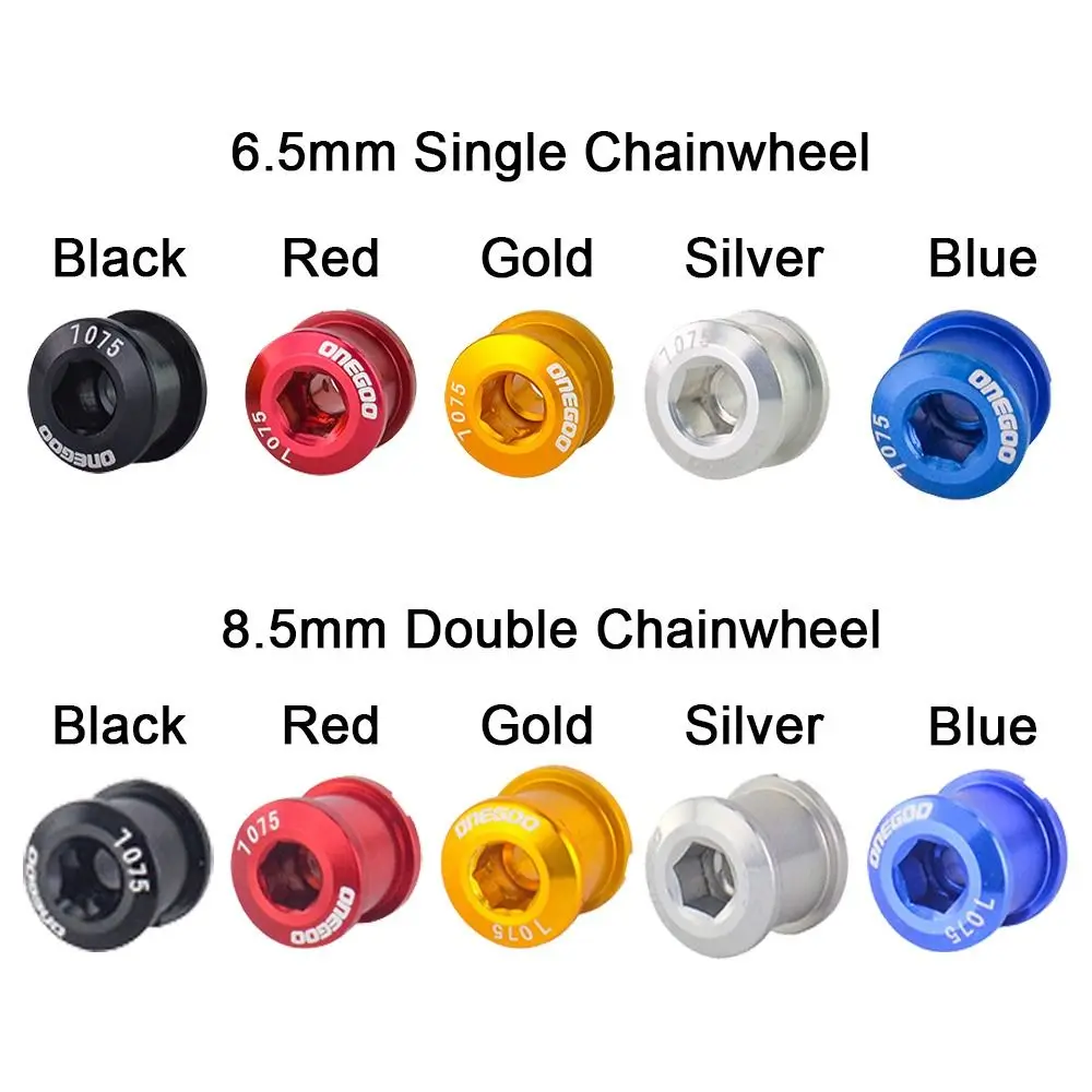 MTB Road Bike Chainwheel Screw Colourful Dental Disc Nail Mountain Bicycle Chainring Bolt Stainless Steel Crank Screws Crankset on - Винты для шатунов из нержавеющей стали с красочными зубчатыми дисками для горных велосипедов на дорожных и горных велосипе