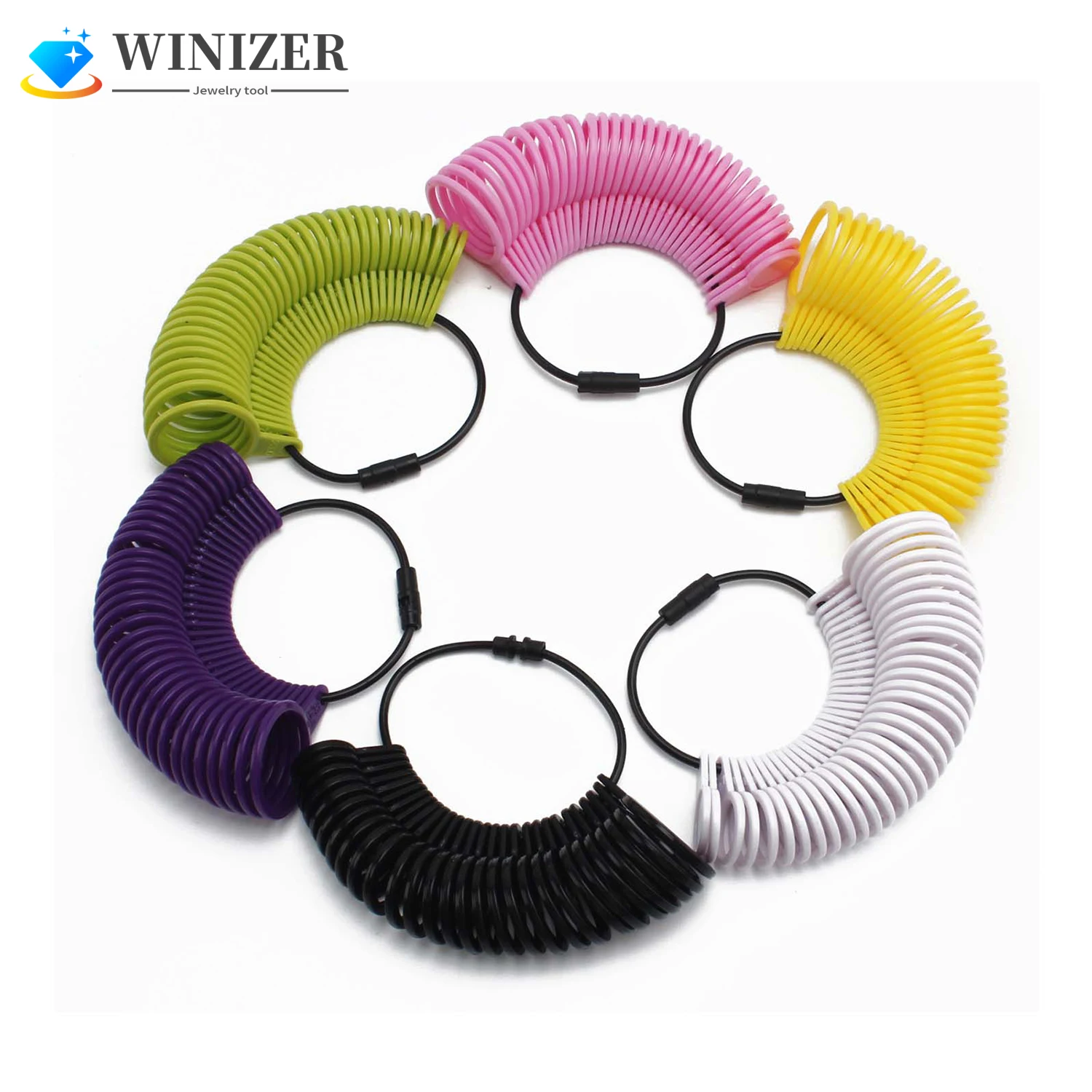 

Plastic Ring Sizer Tool Finger Size Gauge Measuring Kit Ring Sizers Measure Rings Sizing HK 1-33