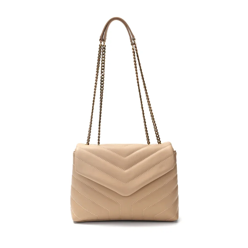 

Fashion High-quality Leather Chain Shoulder Bag Square Women's Handbag Designer Brand Cross-Body Bag Lady Messenger Bags