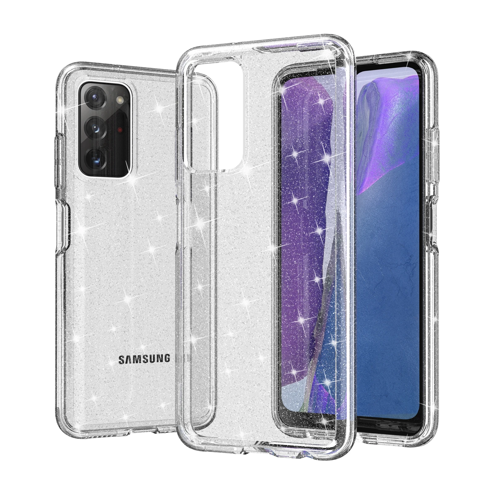 

Transparent Flashing Phone Case For Samsung Galaxy A13 S22Plus S22 Ultra A33 A53 Soft Handle TPU Shell