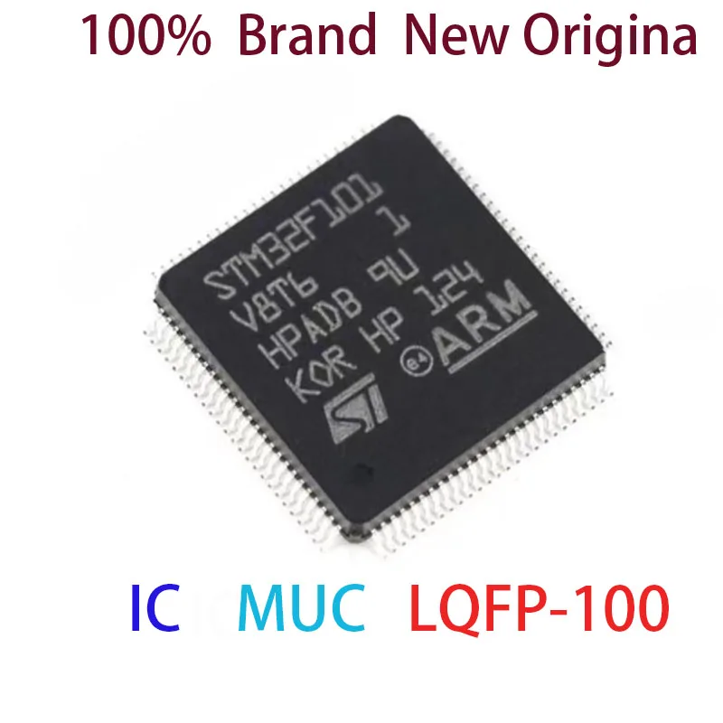 

IC 100% Brand New Original STM32F101V8T6 STM STM32F STM32F101 STM32F101V8T MCU LQFP-100