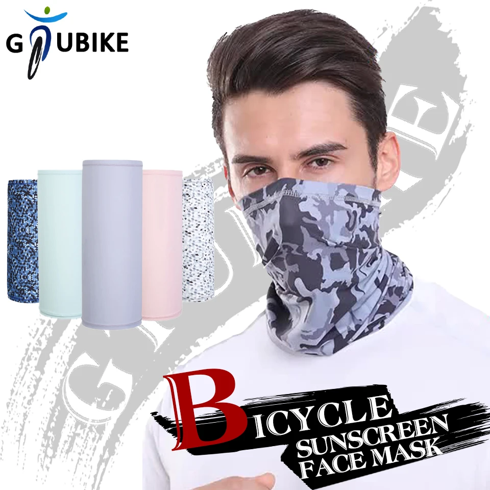 

Солнцезащитная маска для лица GTUBIKE, охлаждающий дышащий Шарф, пыленепроницаемый анти-УФ шарф для езды на велосипеде, бега, пешего туризма, рыбалки, уличный спортивный головной платок