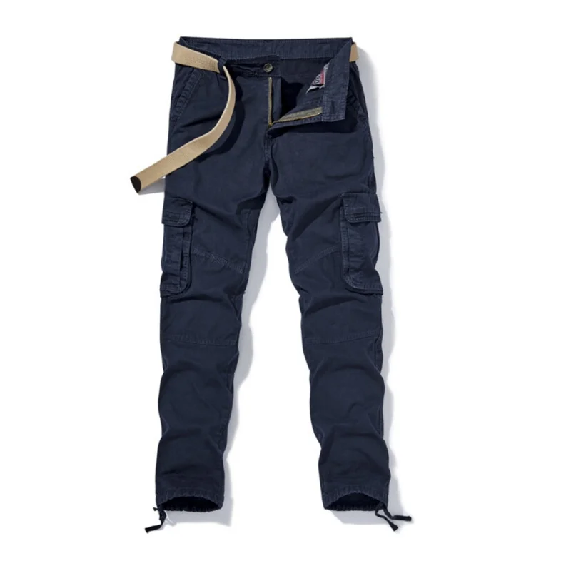 Overalls Four Seasons plus Size Casual Working Pants Men's Trousers Fashion Solid Color Pants Straight-Leg Trousers Mid Waist Pa
