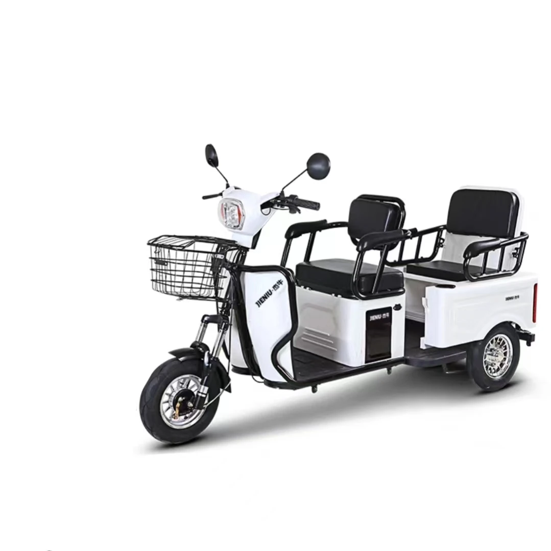

Electric Adult Tricycle Mobility Scooters 3 Wheels Mini Bus with Basket Seats Three People 600W Bearing Capacity300KG