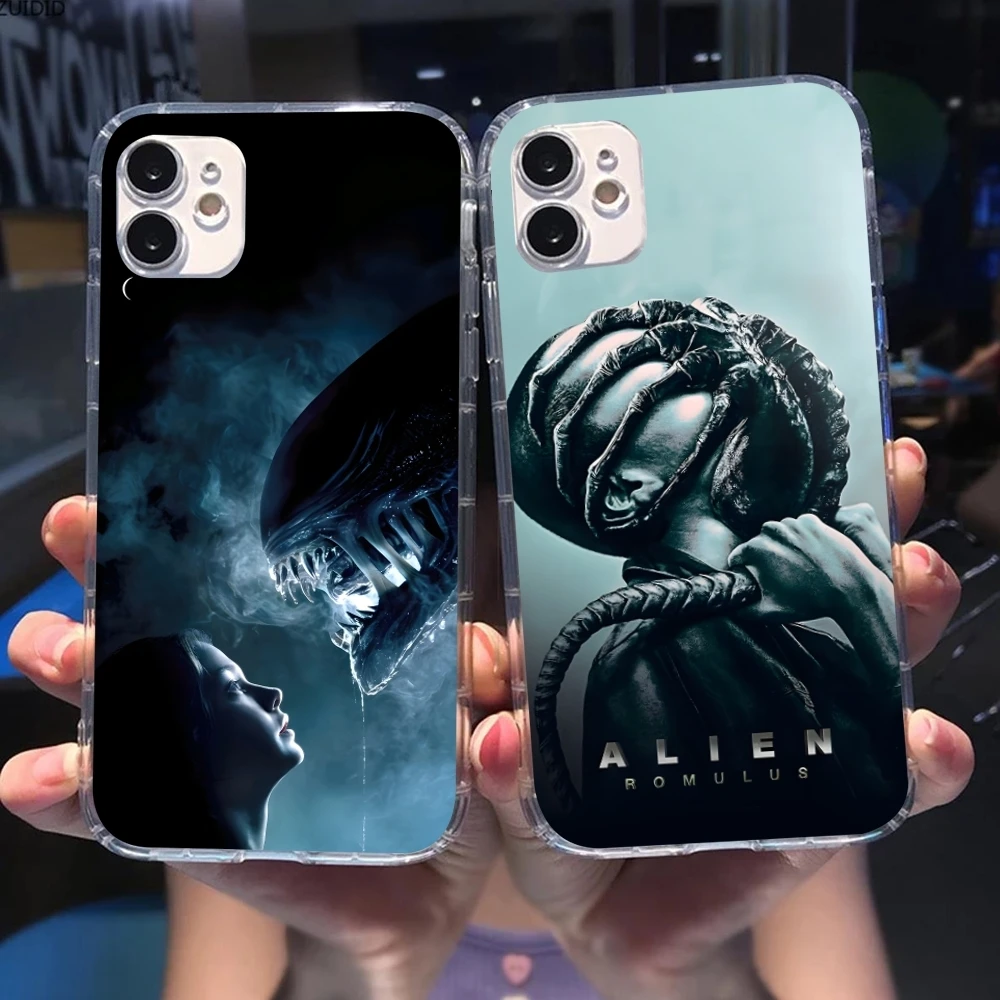Чехол для мобильного телефона Cool Alien Romulus iPhone 15 14 13 12 11 X XR XS 8 Pro Max Plus мини-прозрачный