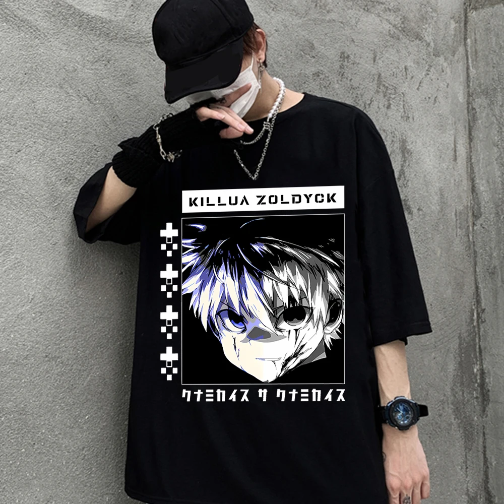 

Anime Hunter×Hunter Aesthetic Tee Shirt Harajuku T Shirt Y2K Tops Clothes 90s Kawaii Tees Unisex Funny Anime Hunter T-shirts