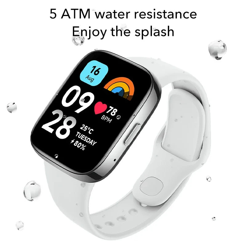 Фото Глобальная версия Xiaomi Redmi Watch 3 Active Bluetooth 5,3 спортивные браслеты 1,83 дюйма ЖК-дисплей монитор уровня кислорода в крови 5ATM водонепроницаемый №4