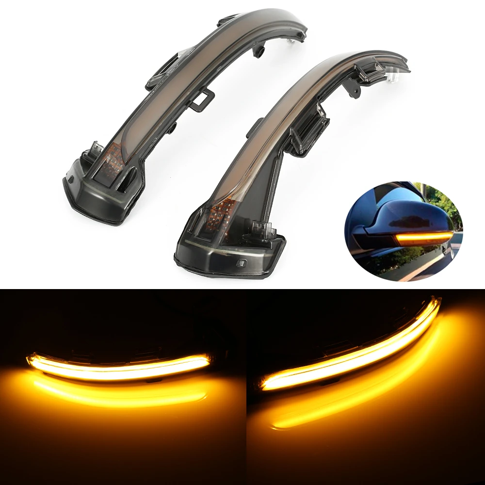 

For VW Golf 8 MK8 Passat B8 Dynamic Flowing Side Mirror LED Turn Signal Light Water Blinker Sequential Indicator Light