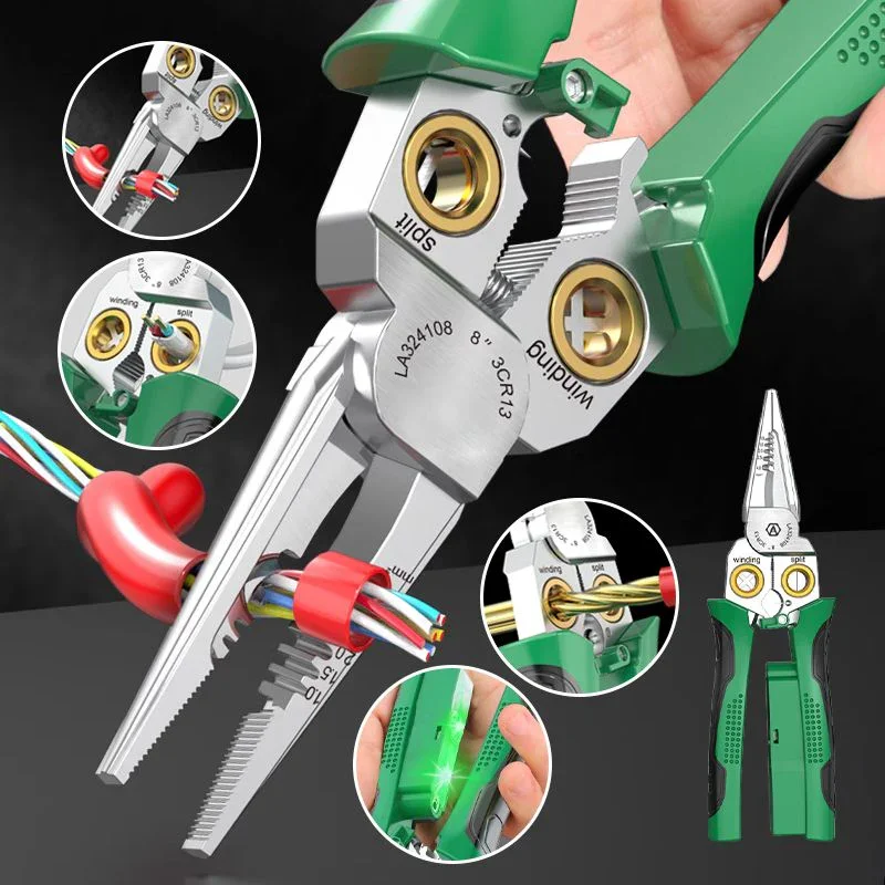 Многофункциональные ножницы для зачистки проводов 8-в-1 электрические