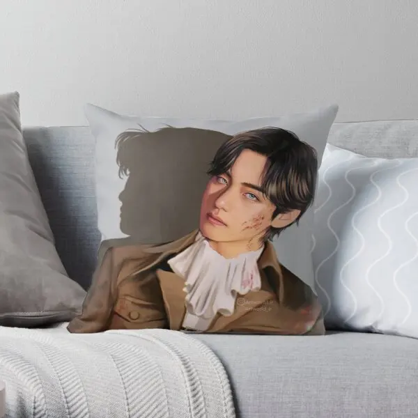 

Декоративная наволочка для подушки Taehyung X Levi с принтом, декоративный чехол для дивана, дома и офиса, аниме, модные подушки в комплект не входят