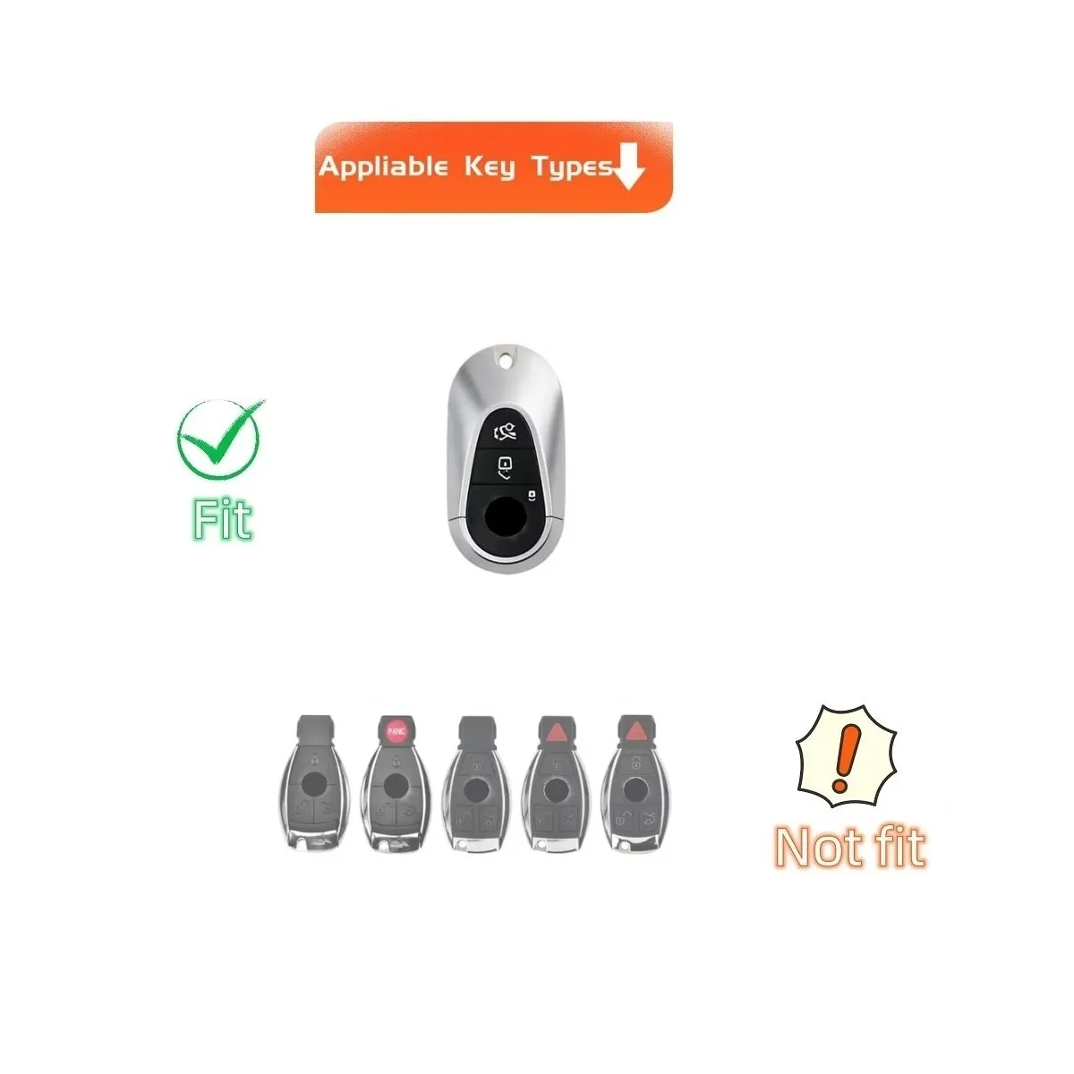 Прозрачный чехол для ключа Mercedes Benz C S GLC EQE EQS 300 350 450 500 560 580 AMG