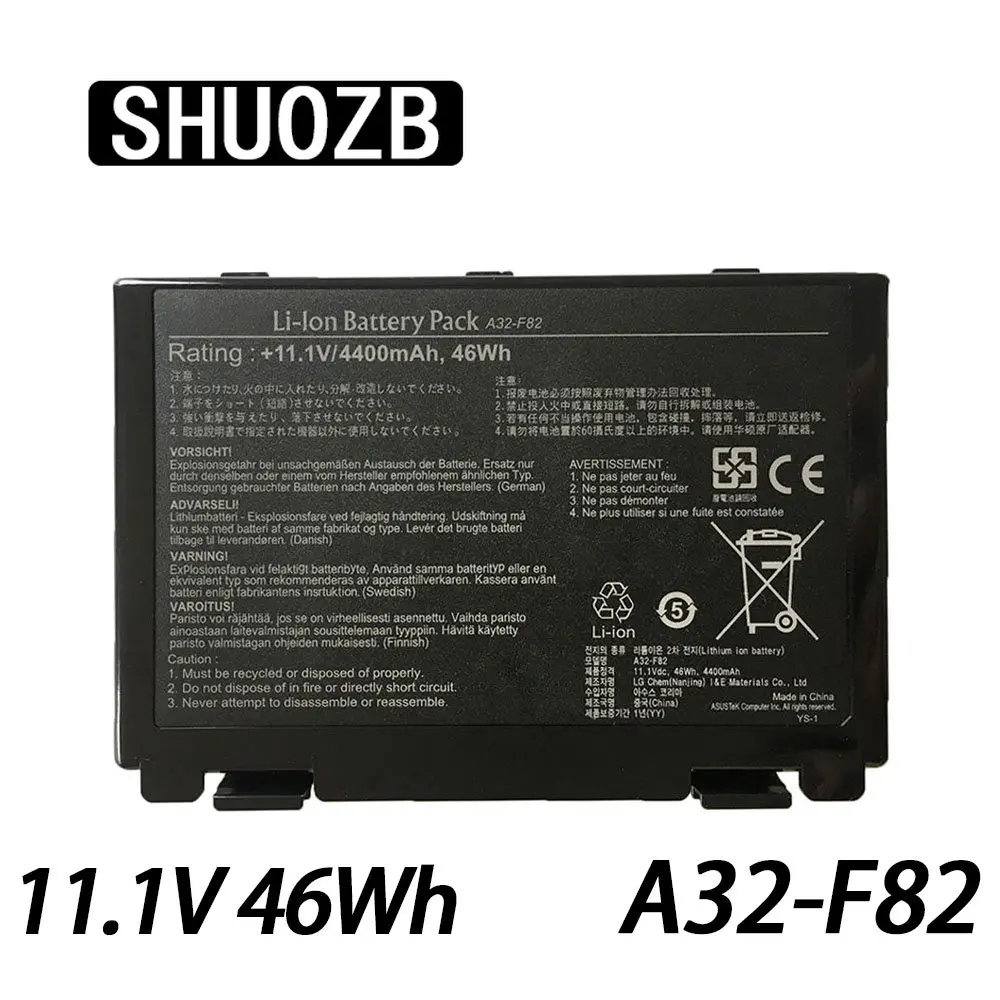 

SHUOZB A32-F82 Аккумуляторный блок для ноутбука для Asus A32-F52 N82 K40 K42J K42 k50c K51 k40in K50 K50iJ k50AB k50ID k60 k61 k70 K70A P50