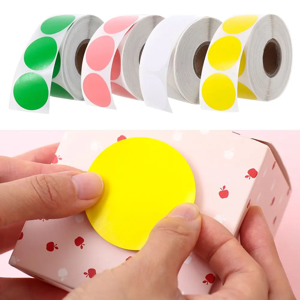 

Office Supplies Thermal Sticker Direct Thermal Label Label Round Circle Thermal Sticker Self-Adhesive