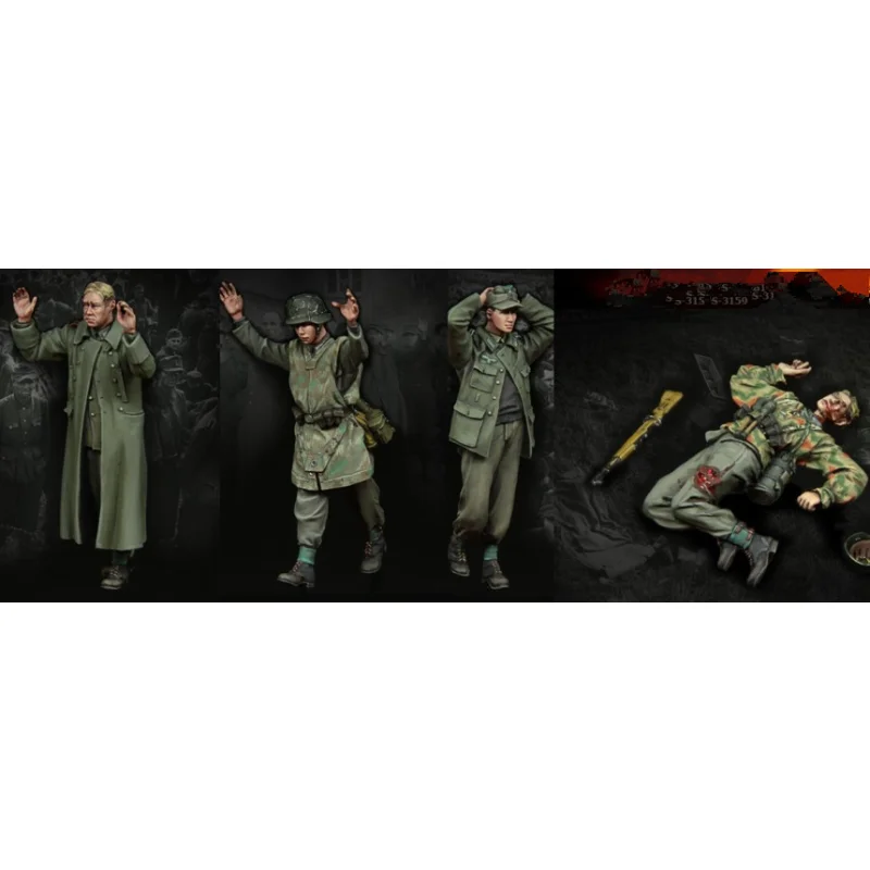 Масштаб 1/35 набор для сборки модельных изделий из литой смолы (4 фигурки)