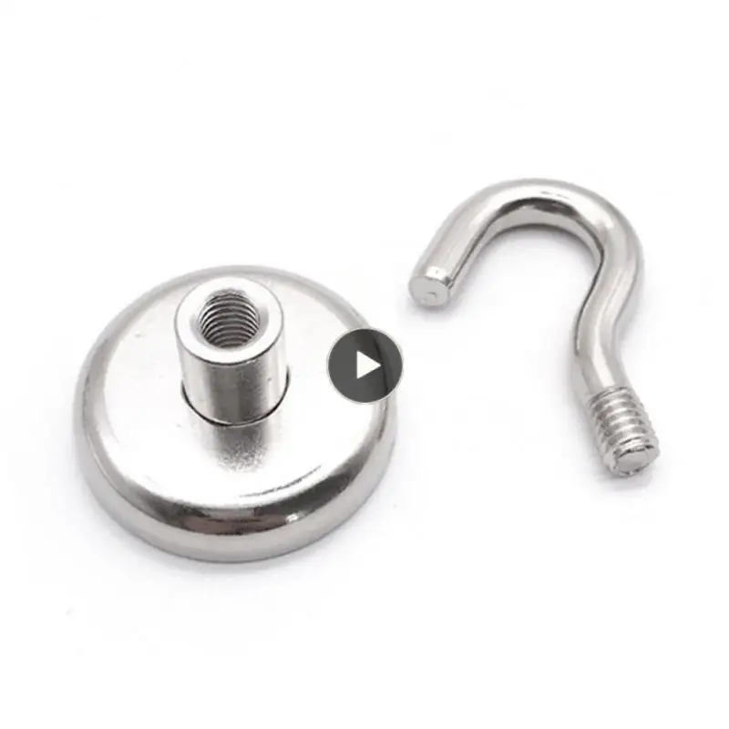 

Round Magnet Hook Firm Heavy Duty Hooks No Punching Kitchen Accessories Magnetic Hooks Storage Hook Wall Hanger Durable