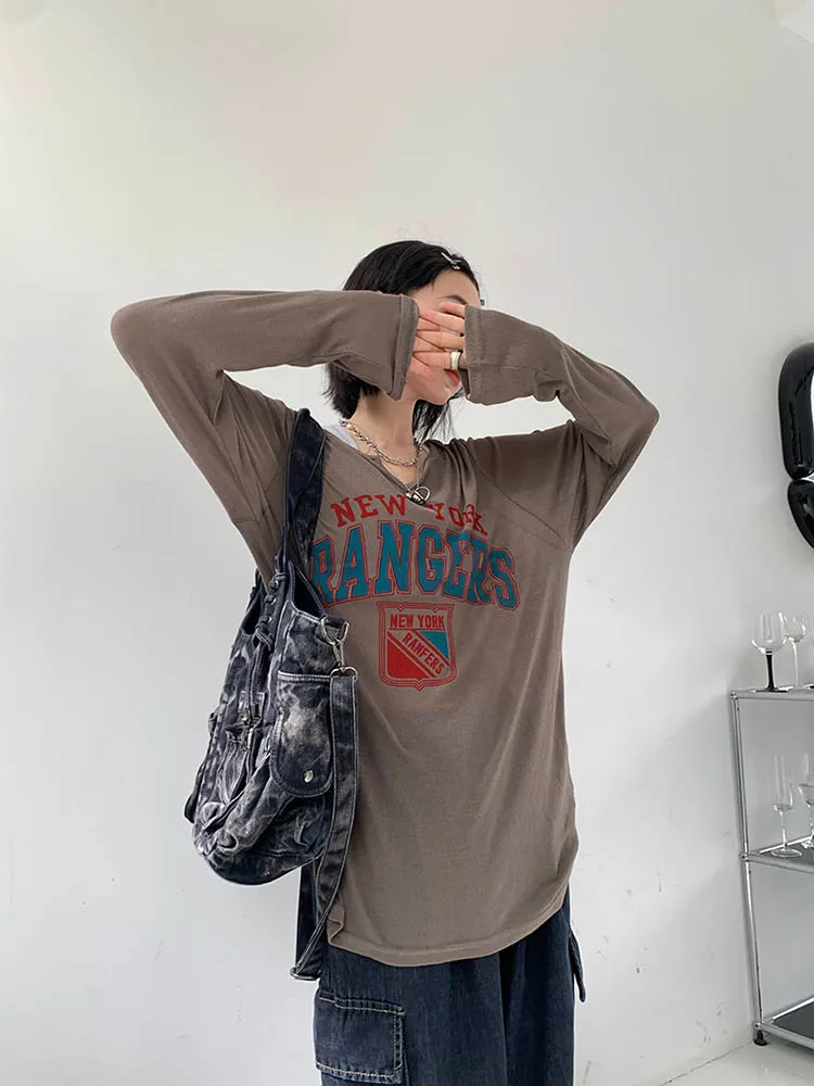 

Футболка женская тонкая с круглым вырезом и длинным рукавом