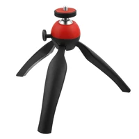 easy use compact handle grip camera universal video recording mini tripod for dsrl rotating head accessories adjustable tabletop