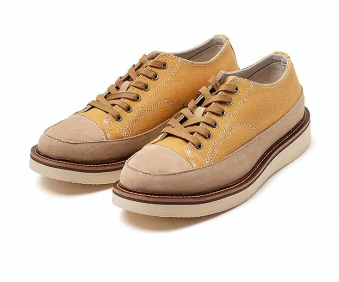 

Handmade Retro Canvas work shoes winter High quality Martin boots outdoor wear-resistant breathable men boots Safety