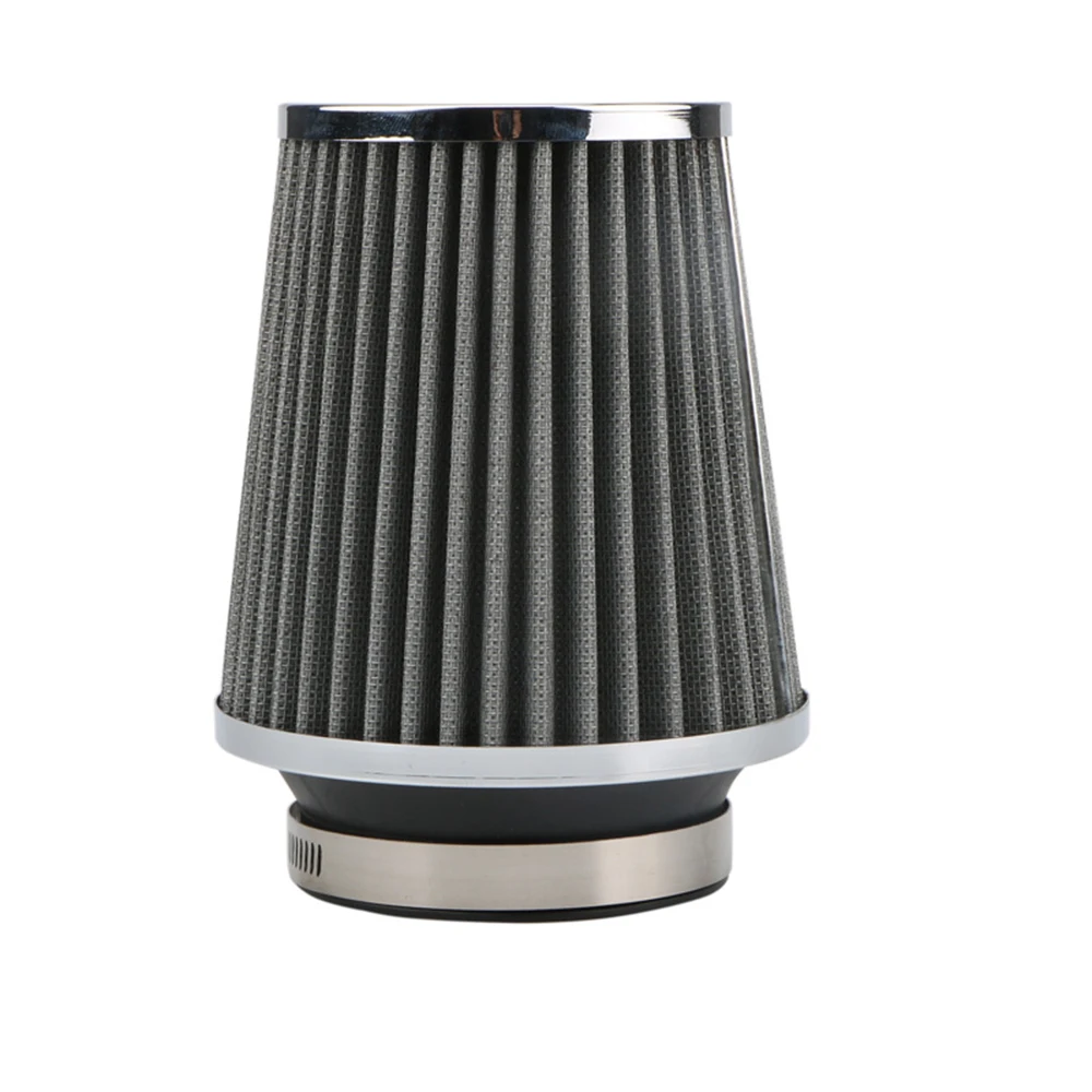 

Universal 76mm Car Air Filter 3 inch High Flow Car Cold Air Intake Filter Aluminum Non-woven Fabric Rustproof Auto Air Filter