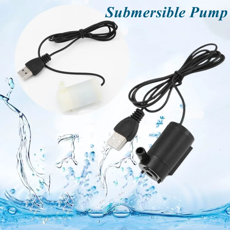 

Micro 5V USB DC Low Noise Brushless Motor Voltage 120L/H Aquarium Fish Tank Electric Pumps Submersible Pump Mute One Meter Line