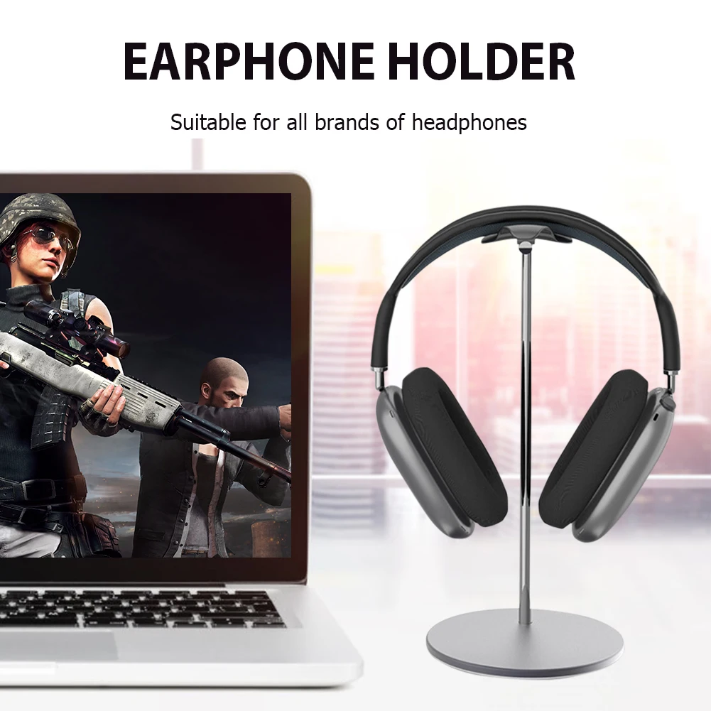 

Universal Headphone Stand Aluminum Gaming Headset Stand Bracket Headphone Hanger Bracket Desktop Display Stand Bracket Rack