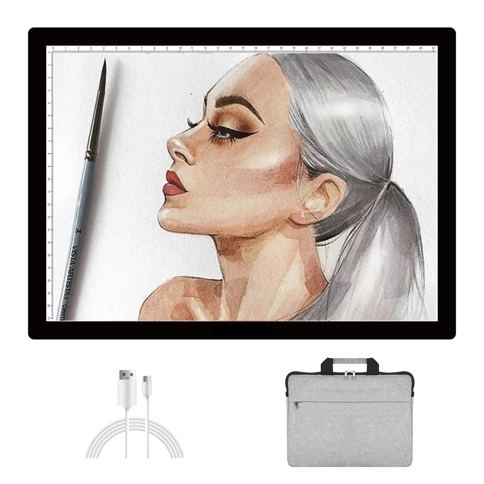 

Elice battery style support charging led light pad LED Drawing Tablet Digital Graphics Pad Copy Board Electronic Art Graphi