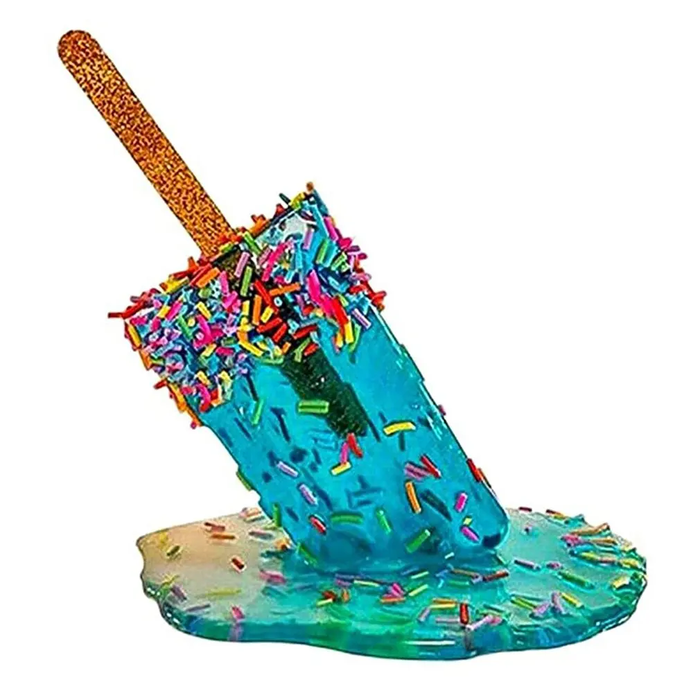 

Украшения из расплавленной смолы в виде фруктового льда, поделки из смолы, Крутое украшение для дома ручной росписи, прочные украшения без д...